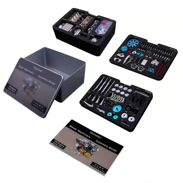 đTeach V8 fĂ©m mechanikus összeszerelĂ©s barkĂĄcs autĂłmotor modellkĂ©szlet (3 Ă©v garancia)