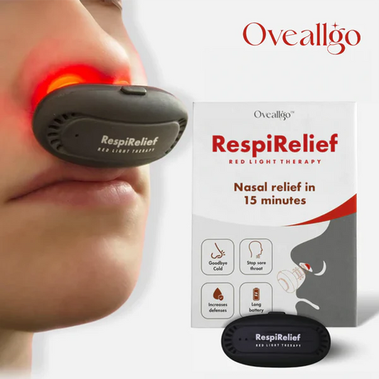 OVEALLGO™ AZONNALI LÉGLEGZŐSÉGI ORRTERÁPIÁS KÉSZÜLÉK VÖRÖS FÉNYEL