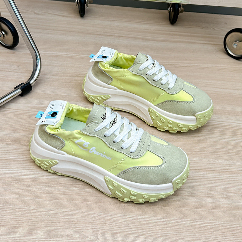 2023-as új, légáteresztő apa cipő hétköznapi női futócipő vastag talppal