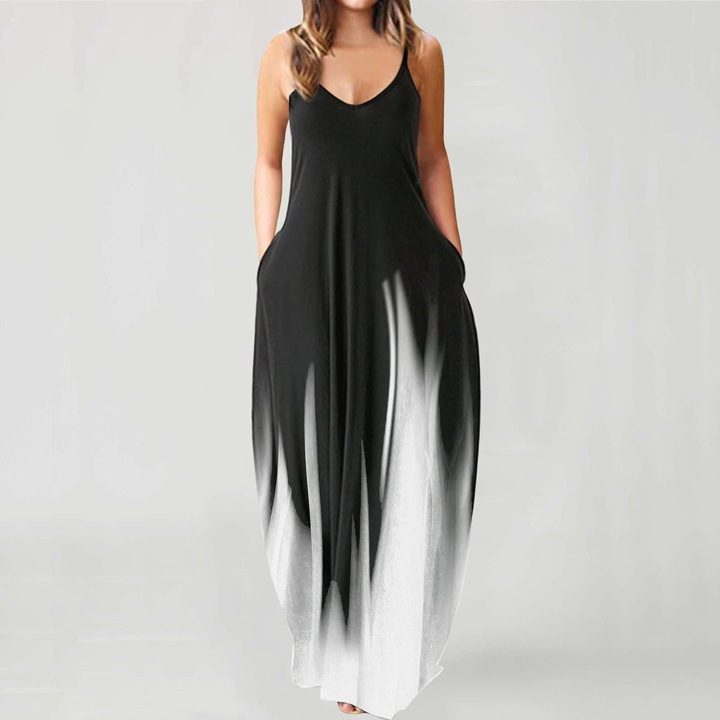 Új 2022-es Gradient Print Sling nyári ruha