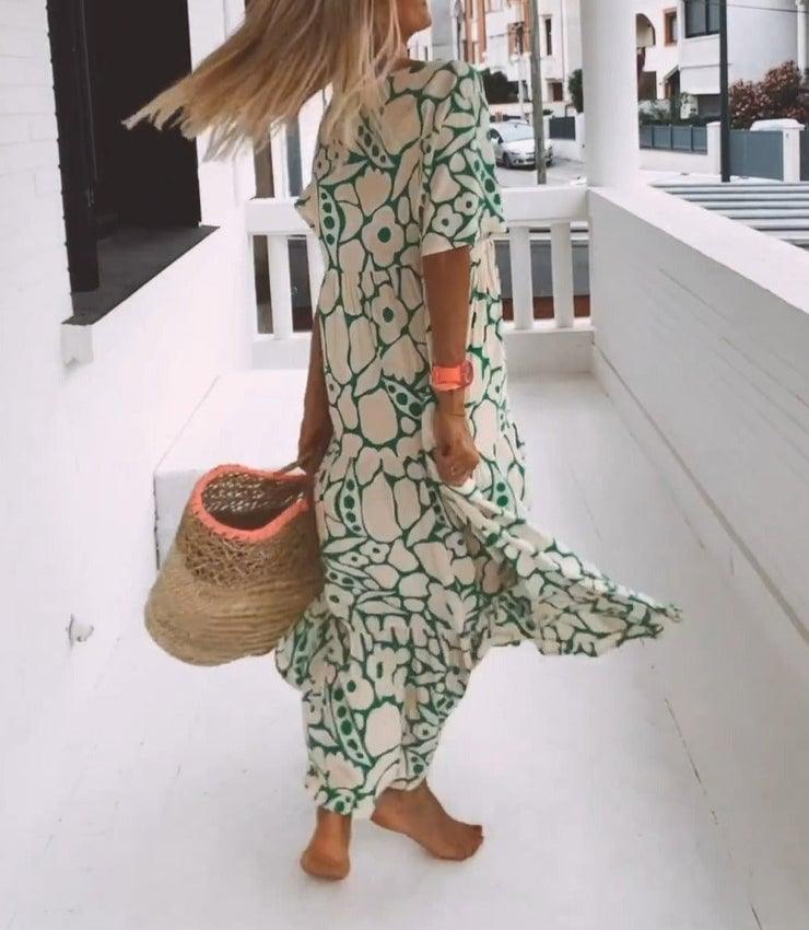 🌸2024 új virágos nyári női ruhák mindennapi viseletre👗