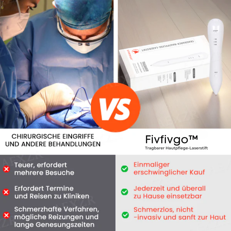 FivfivgoTM hordozható bőrápoló lézertoll