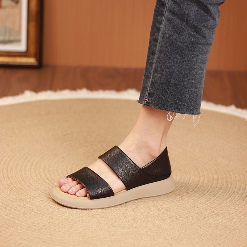 Wearscomfy új, vastagtalpú, stílusos női szandál