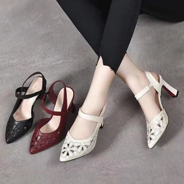 Wysokie szpilki z miękkiej skóry👠