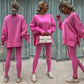 Kényelmes oversize pulóver és leggings szett