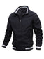 Férfi sport divat Slim Fit állógallérral vízálló cipzáras bomber dzseki