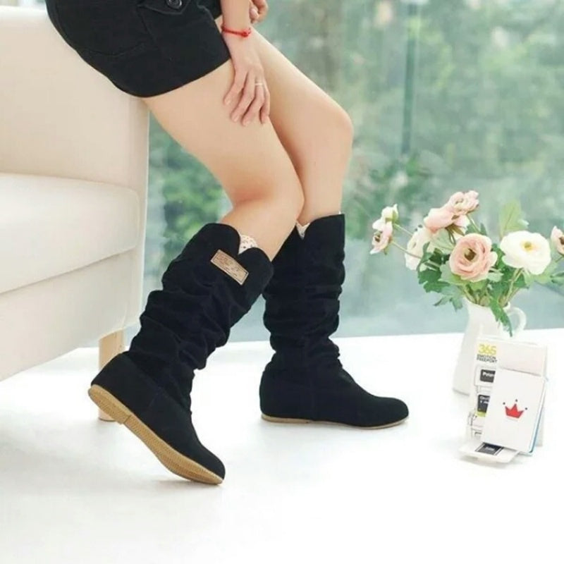 ✨Művelúrból készült divatos női bokacsizma👢