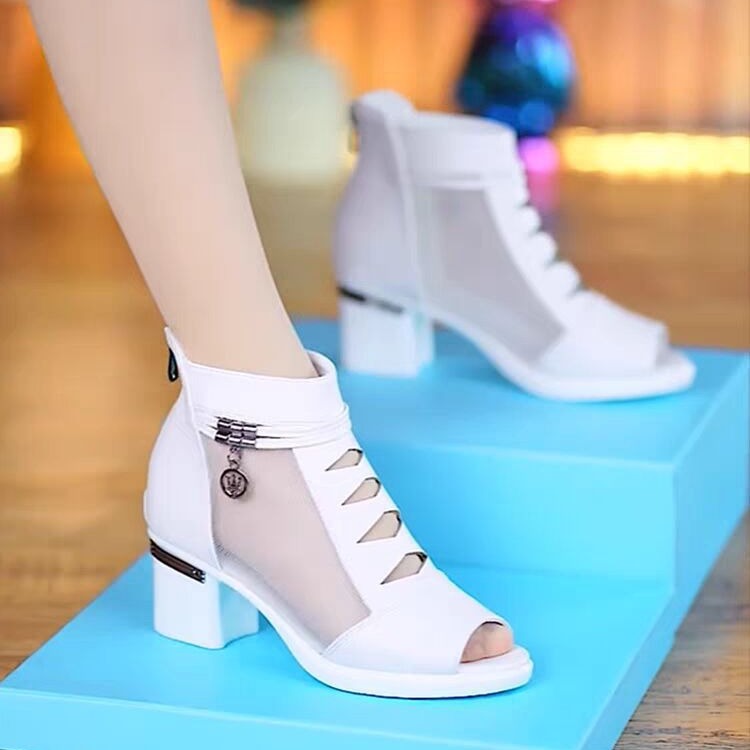 ✨Puha bőr középsarkú szandál👡