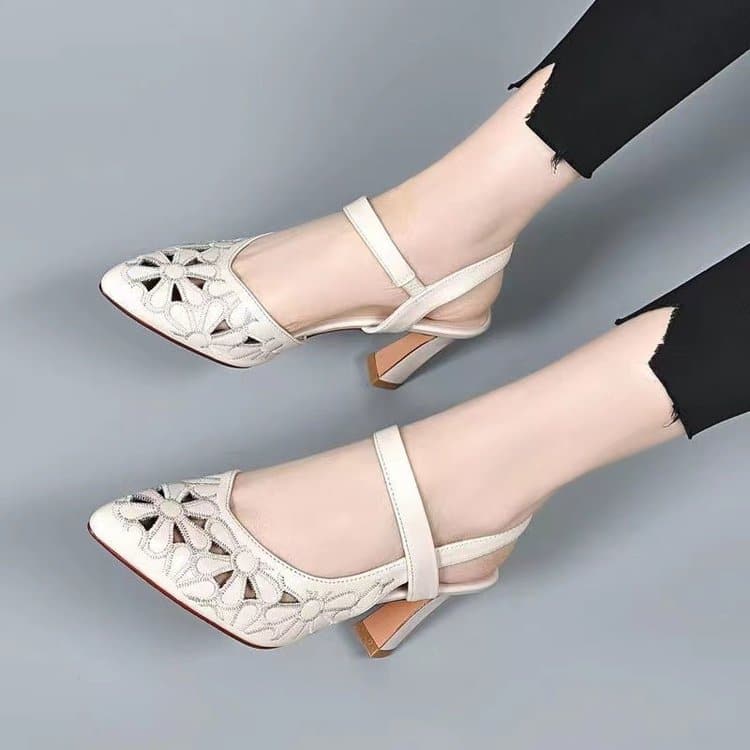 Wysokie szpilki z miękkiej skóry👠