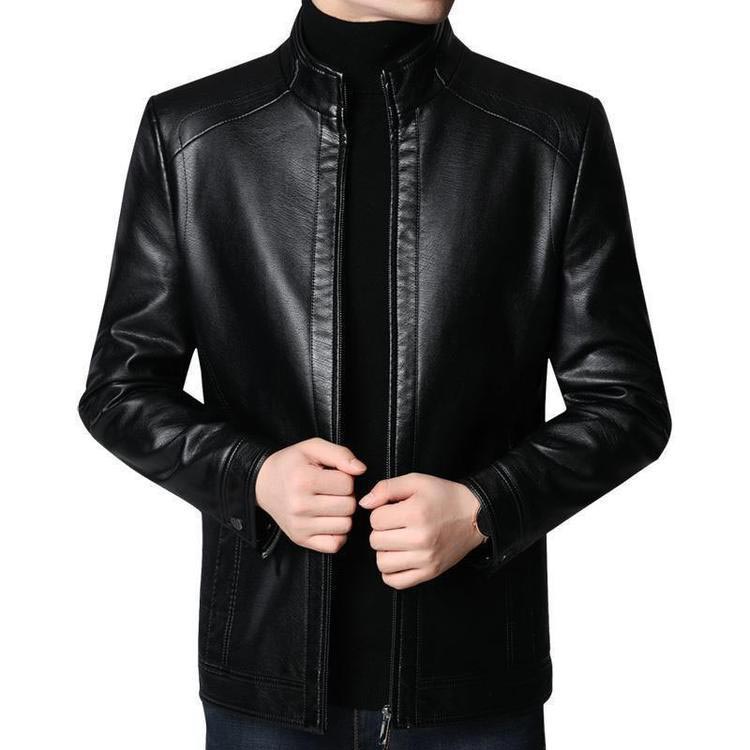 [ZARA] Meleg plüss bélésű bőrkabát férfiaknak!