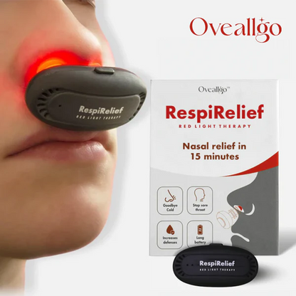 OVEALLGO™ AZONNALI LÉGLEGZŐSÉGI ORRTERÁPIÁS KÉSZÜLÉK VÖRÖS FÉNYEL