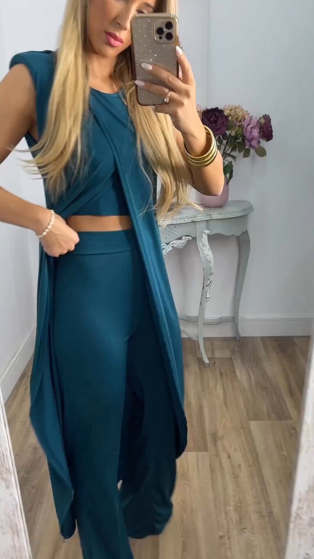 ZARA®2024 érett női 7 színű ing öltöny felső + nadrág
