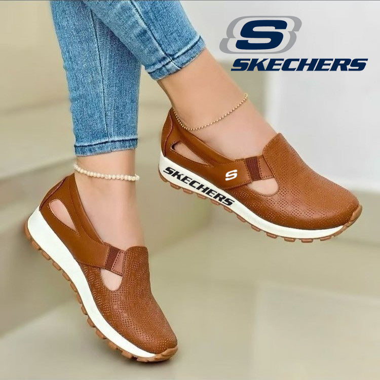Új Skechers 2025 női cipő, kényelmes, tépőzáras, alkalmas tavaszi és nyári viseletre.