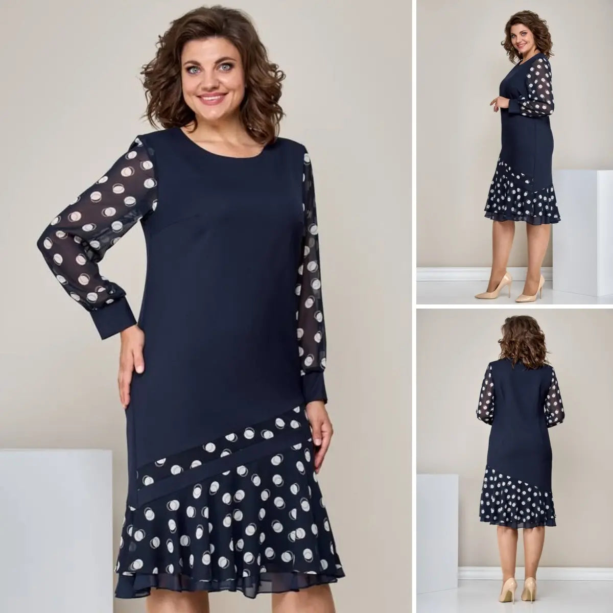 Kényelmes és elegáns sifon ruha