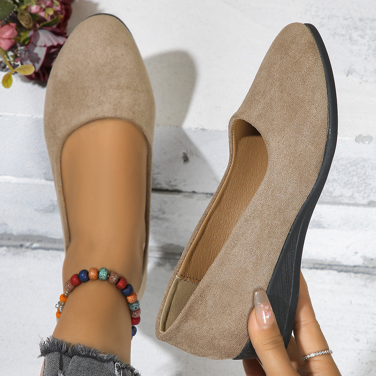 🔥Utolsó napi akció 60% KEDVEZMÉNY 🔥 Kényelmes, könnyű, csúszásmentes, légáteresztő ortopéd lapos cipők nőknek