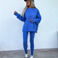 Kényelmes oversize pulóver és leggings szett