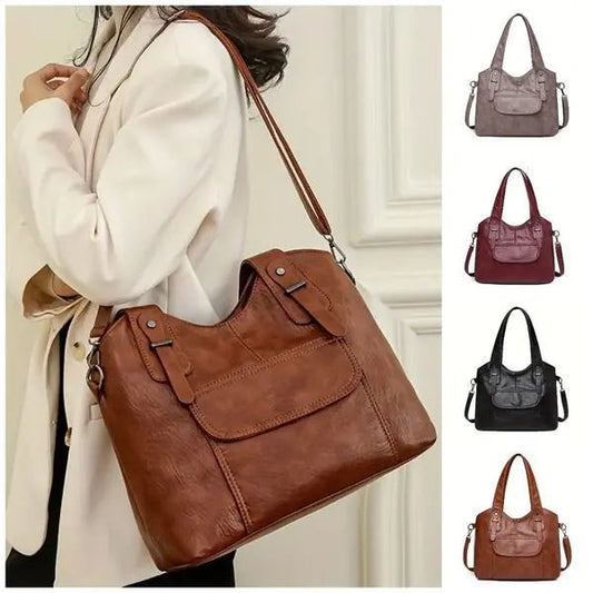 👜🔥Új női válltáska valódi marhabőrből