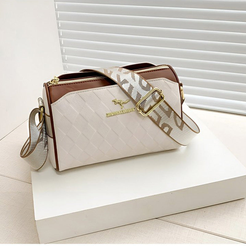 Divatos gyémántmintás Nagy kapacitású 3 rétegű crossbody táska