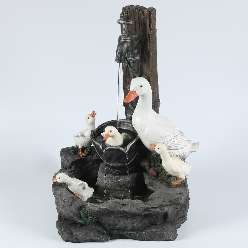 ⏰ Korlátozott kínálat🦆Kacsa szökőkút a ház kertjében