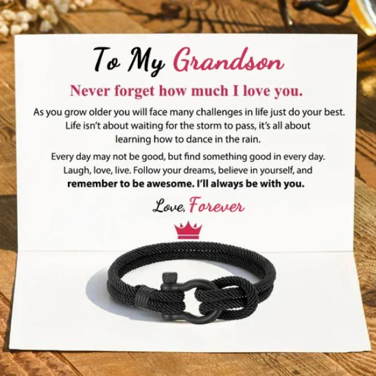 🎁To My Son Love You Forever karkötő