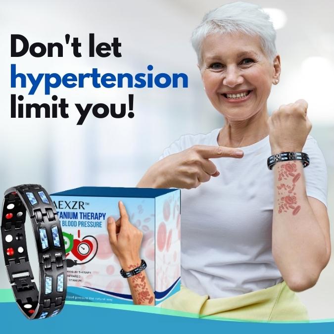 AEXZR™ titánterápiás karkötő – vérnyomáscsökkentő, zsírölő
