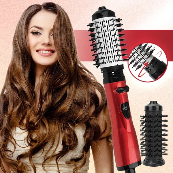 🔥 Modelador de ar quente 3 em 1 e secador de cabelo rotativo para cabelos secos, cacheados e lisos💞