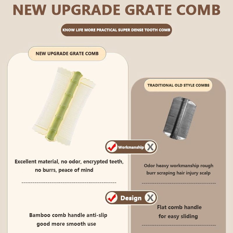 🔥Tetűfésű (a tetűtojások, az üregek és a korpásodás gyors eltávolítása)