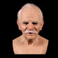 Szórakoztató Halloween Cosplay Party Mask - Igazi Old Man Head sisakmaszk