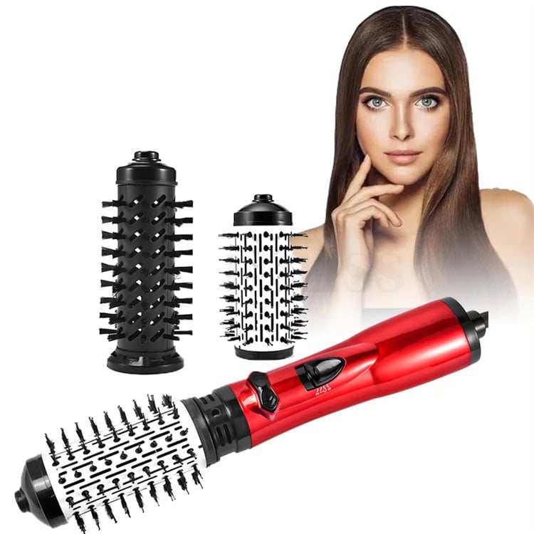 🔥 Modelador de ar quente 3 em 1 e secador de cabelo rotativo para cabelos secos, cacheados e lisos💞