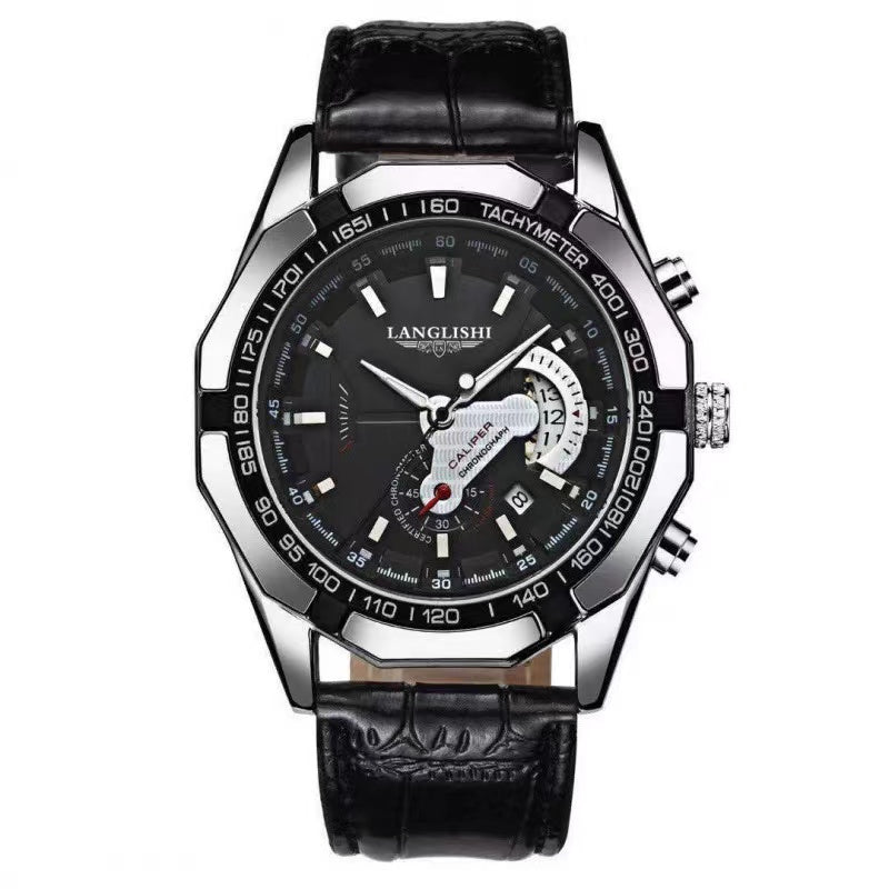FASHION-WATCH Új, vízálló, ragyogó férfi karóra