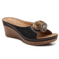 Clarks😍 Utolsó nap 65% kedvezménnyel női tömör bőr papucsok