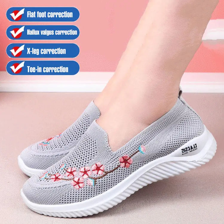 🤩【36-41】Kényelmes és légáteresztő csúszásmentes cipő középkorúak és idősek számára🤩