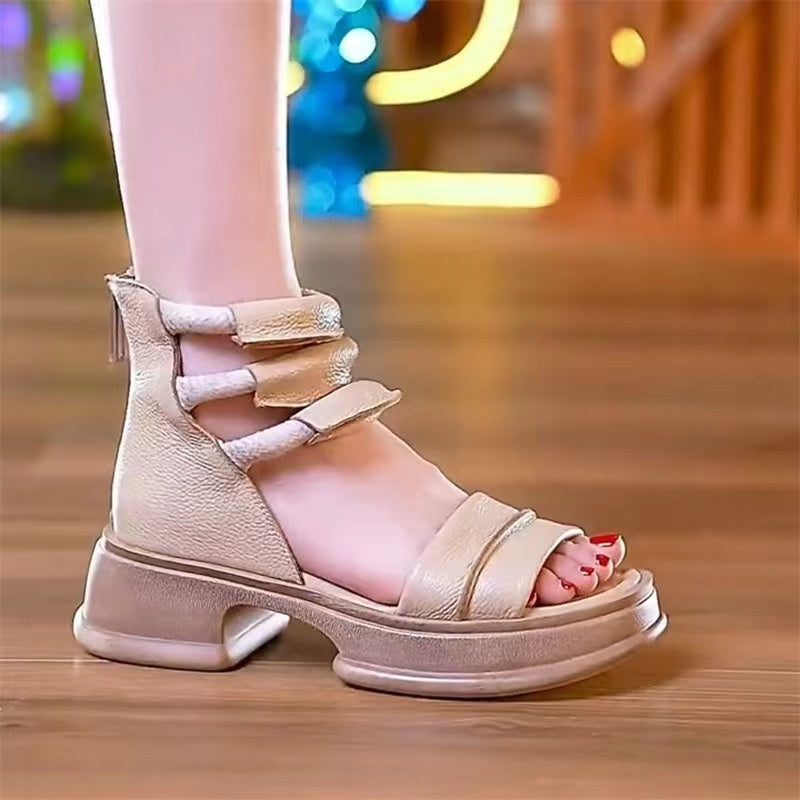 2023-as nyári Retro puha talpú platformszandál