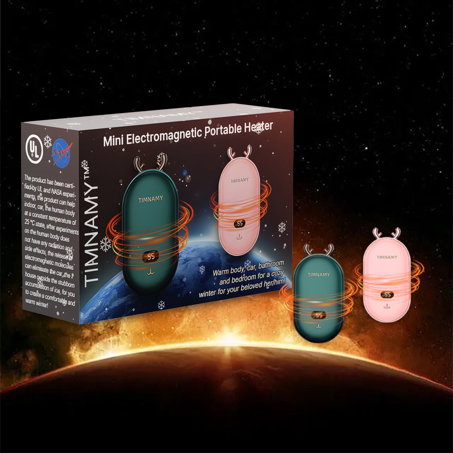 🎁【Karácsonyi promóció】TIMNAMY™ Mini elektromágneses hordozható fűtőberendezés - NASA tanúsítás