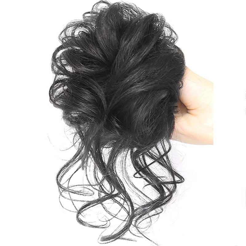 Scrunchie hosszabbítók rendetlen göndör kontyban