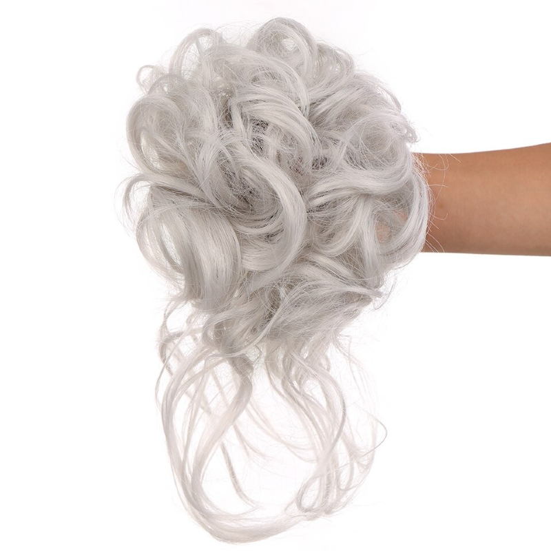 Scrunchie hosszabbítók rendetlen göndör kontyban