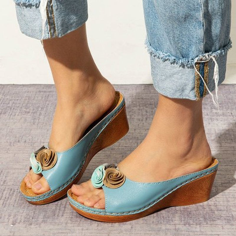 Clarks😍 Utolsó nap 65% kedvezménnyel női tömör bőr papucsok