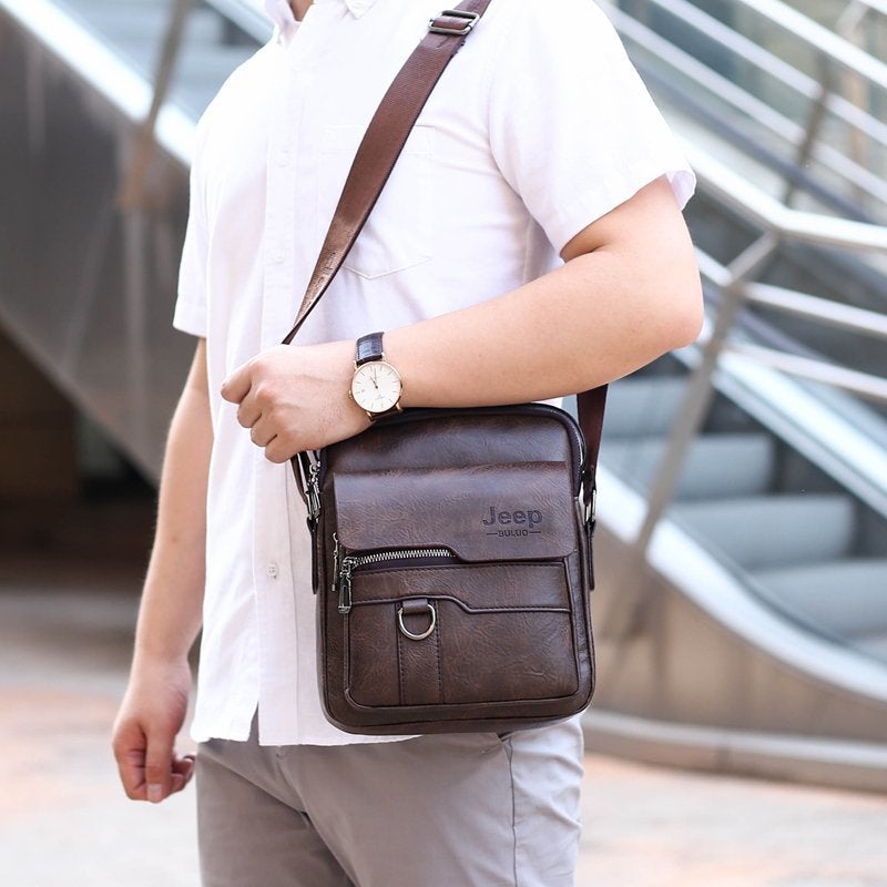 Kézzel készített - Jeep férfi vintage bőr Crossbody táska