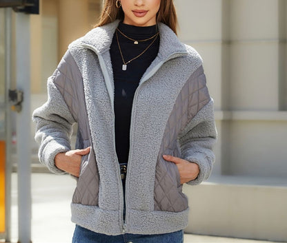 2023 őszi-téli női új divatos női plüss kabátok