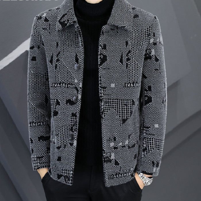 2023 ÚJ ŐSZI, TÉLI FÉRFI GYAPJÚ KABÁTOK FÉRFI