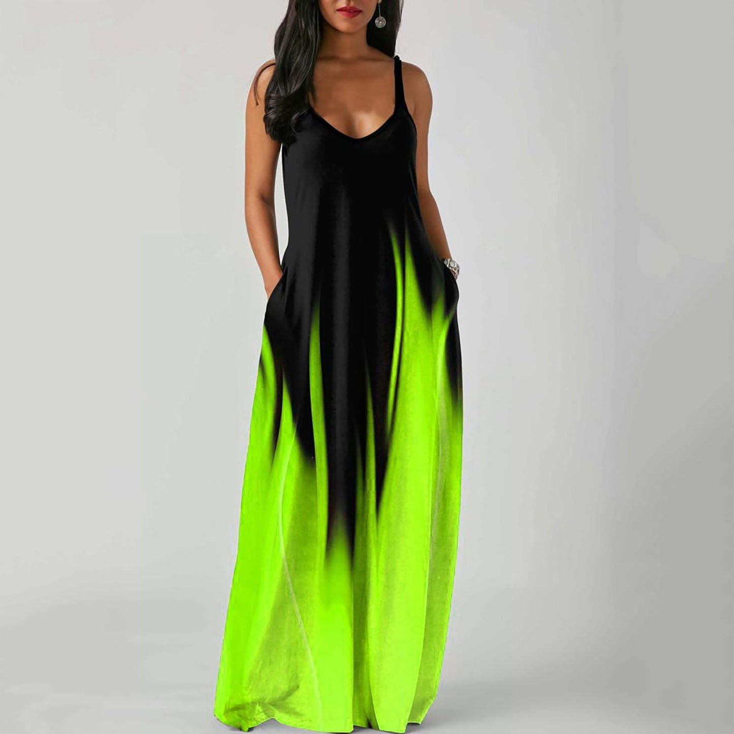 Új 2022-es Gradient Print Sling nyári ruha