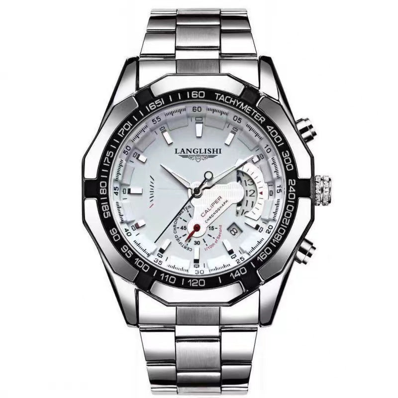FASHION-WATCH Új, vízálló, ragyogó férfi karóra