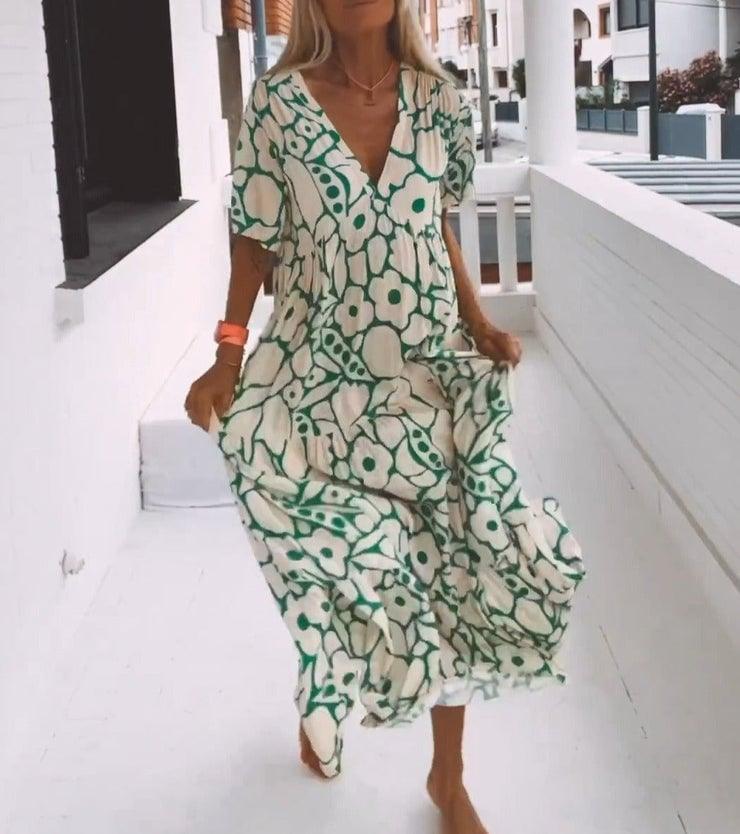 🌸2024 új virágos nyári női ruhák mindennapi viseletre👗