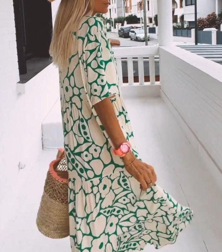 🌸2024 új virágos nyári női ruhák mindennapi viseletre👗